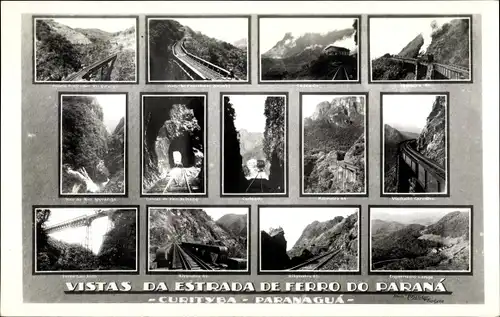 Ak Paraná Brasilien, Vistas da Estrada de Ferro