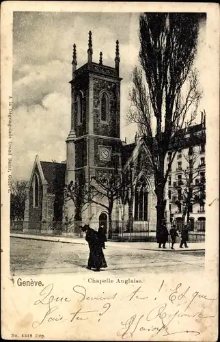 Ak Genève Genf Schweiz, Englische Kapelle