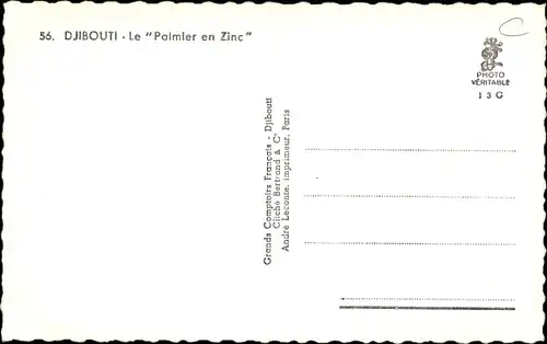 Ak Dschibuti, Bar Palmier en Zinc