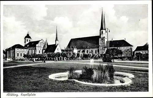 Ak Altötting Oberbayern, Kapellplatz