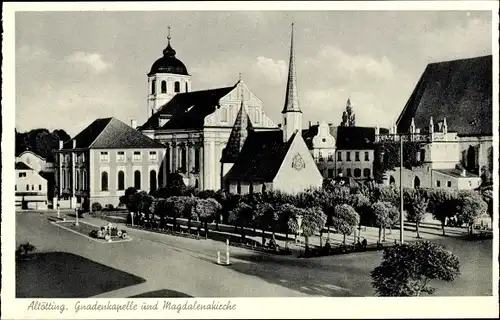 Ak Altötting in Oberbayern, Gnadenkapelle, Magdalenenkirche