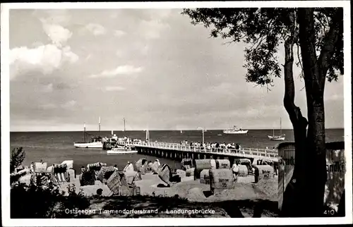 Ak Ostseebad Timmendorfer Strand, Landungsbrücke