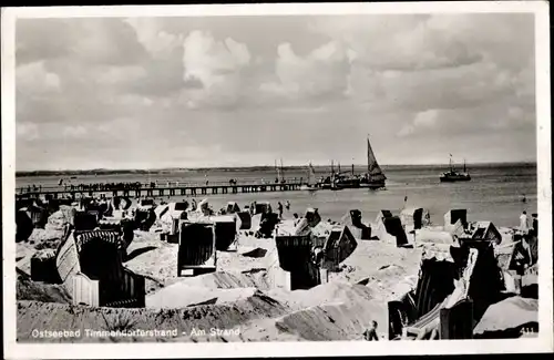 Ak Ostseebad Timmendorfer Strand, Am Strand, Strandkörbe