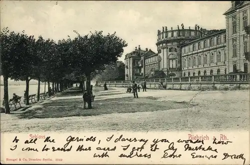 Ak Biebrich am Rhein Wiesbaden, Schloss