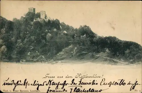 Ak Lörrach in Baden, Röttlerschloss