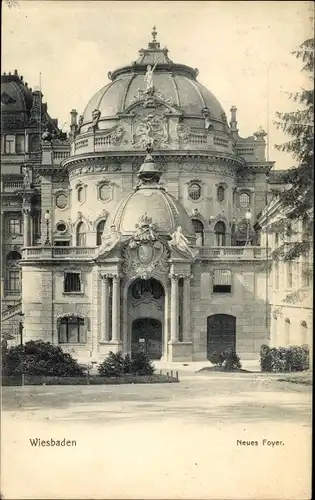 Ak Wiesbaden in Hessen, Neues Foyer