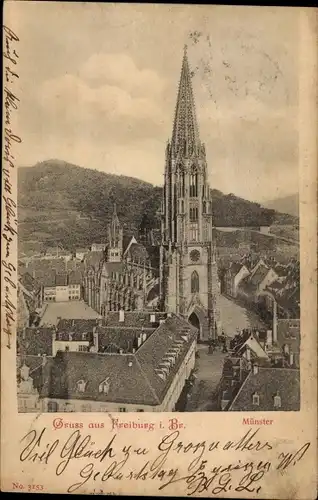 Ak Freiburg im Breisgau, Münster