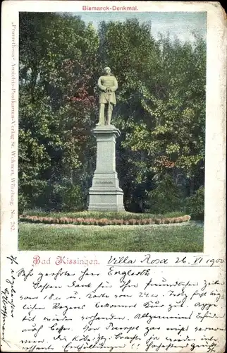 Ak Bad Kissingen Unterfranken Bayern, Bismarck-Denkmal