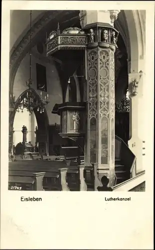 Ak Lutherstadt Eisleben, Lutherkanzel