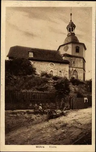 Ak Möhra Moorgrund Wartburgkreis, Kirche