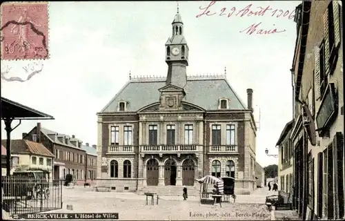 Ak Berck Pas de Calais, L'Hotel de Ville