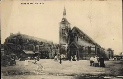 Ak Berck Plage Pas de Calais, Eglise