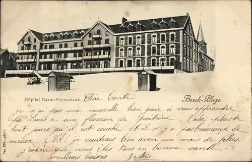 Ak Berck Plage Pas de Calais, Hopital Cazin-Perrochaud