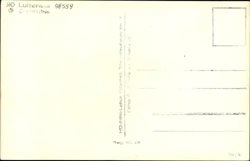 Ak Oberhof im Thüringer Wald, HO Luisenhaus