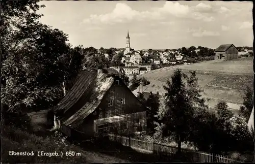 Ak Eibenstock im Erzgebirge Sachsen, Blick auf den Ort