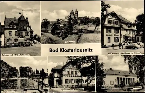 Ak Bad Klosterlausnitz in Thüringen, Eigenheim des Moorbades, Moorbad, Schwimmbad, Kurhotel