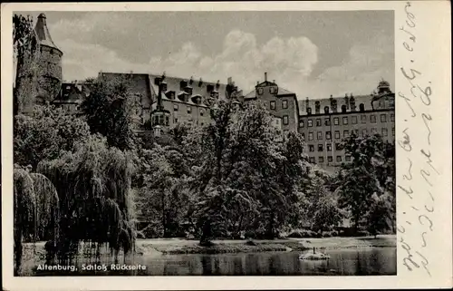 Ak Altenburg in Thüringen, Blick auf das Schloss, Rückseite