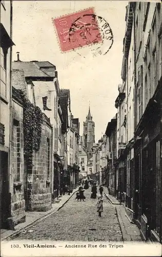 Ak Amiens-Somme, ehemalige Rue des Tripes