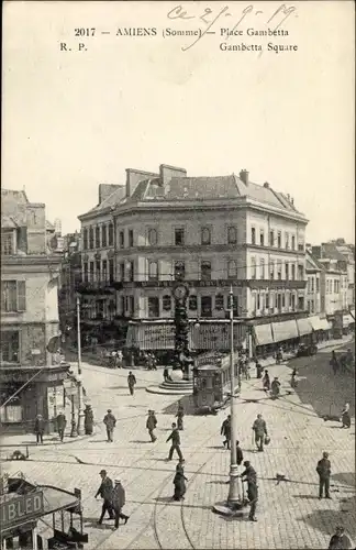 Ak Amiens-Somme, Rue Gambetta