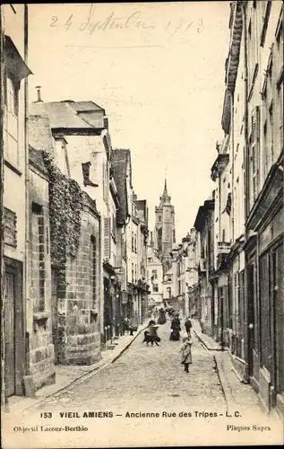 Ak Amiens-Somme, ehemalige Rue des Tripes