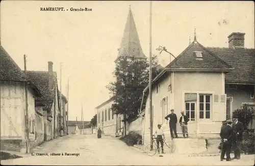 Ak Ramerupt Aube, Grande Rue