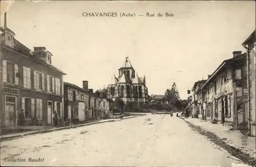 Ak Chavanges Aube, Rue du Bois