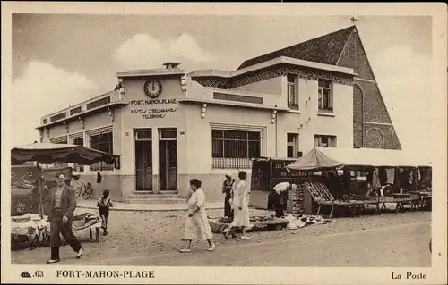 Ak Fort Mahon Plage Somme, La Poste