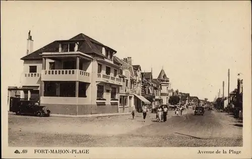 Ak Fort Mahon Plage Somme, Avenue de la Plage