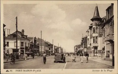 Ak Fort Mahon Plage Somme, Avenue de la Plage