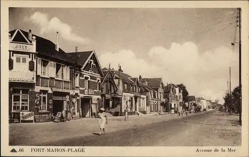 Ak Fort Mahon Plage Somme, Avenue de la Plage