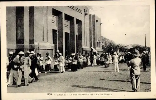Ak Dakar, Senegal, Die Weihe der Kathedrale