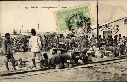 Ak Dakar, Senegal, Einschiffung der Truppen