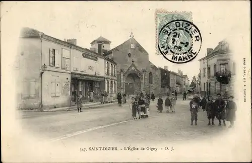 Ak Saint Dizier Haute Marne, Die Kirche von Gigny