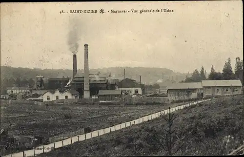 Ak Marnaval Saint Dizier Haute Marne, Gesamtansicht der Fabrik