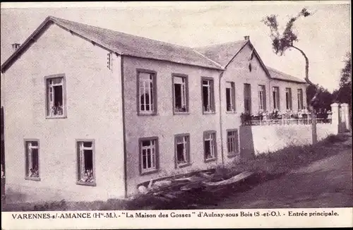 Ak Varennes sur Amance Haute Marne, Das Kinderhaus