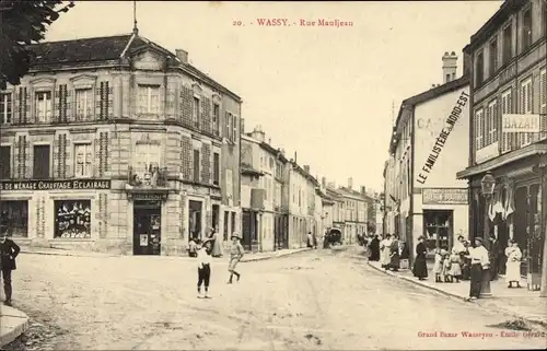 Ak Wassy Haute-Marne, Rue Mauljean