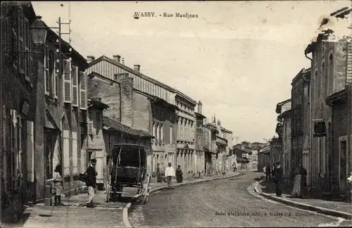 Ak Wassy Haute-Marne, Rue Mauljean