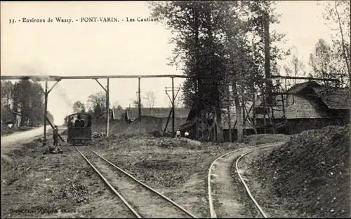 Ak Wassy Haute-Marne, Pont Varin, Les Cantinet