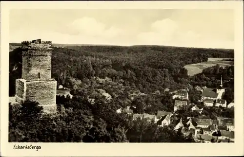 Ak Eckartsberga Burgenlandkreis, Panorama vom Ort
