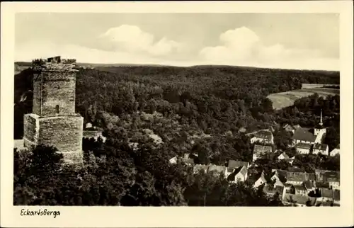 Ak Eckartsberga Burgenlandkreis, Panorama vom Ort