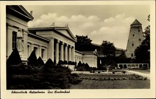 Ak Salzelmen Schönebeck an der Elbe, Das Lindenbad