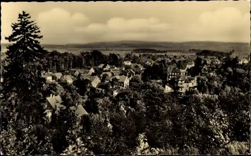 Ak Schnepfenthal Waltershausen in Thüringen, Panorama vom Ort