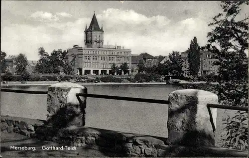 Ak Merseburg an der Saale, Gotthard-Teich