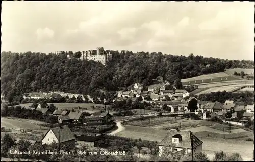 Ak Kranichfeld im Mittleren Ilmtal Thüringen, Blick zum Oberschloss