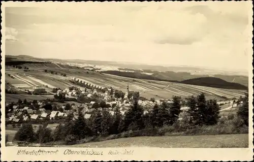 Ak Oberweißbach im Weißbachtal Thüringen, Panorama vom Ort