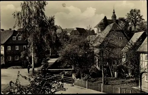 Ak Niedercunnersdorf Kottmar in der Oberlausitz Sachsen, Ortspartie