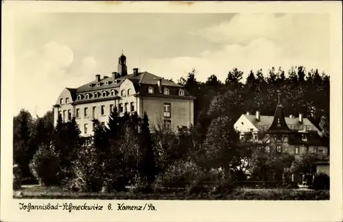 Ak Schmeckwitz Räckelwitz in Sachsen, Blick auf das Johannisbad