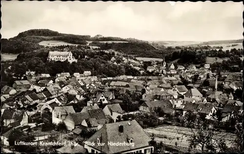 Ak Kranichfeld in Thüringen, Blick zur Niederburg