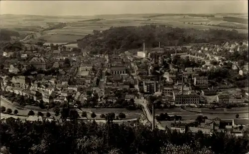 Ak Elsterberg im Vogtland, Panorama vom Ort