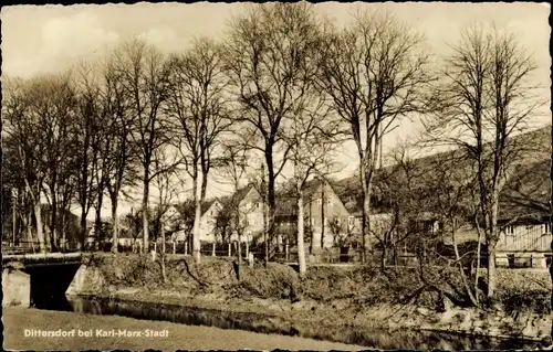 Ak Dittersdorf Amtsberg im Erzgebirge, Teilansicht